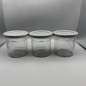 Ninja CREAMi Series Ice Cream Makers 3 Pints and 3 Lids Pre Owned